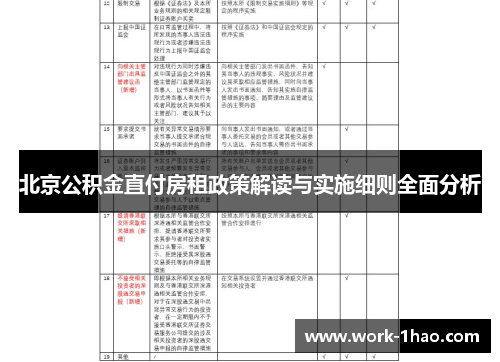 北京公积金直付房租政策解读与实施细则全面分析